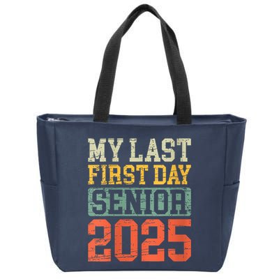 Bruh ItS My Last First Day Senior 2025 Back To School Funny Zip Tote Bag