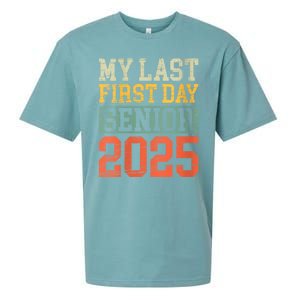 Bruh ItS My Last First Day Senior 2025 Back To School Funny Sueded Cloud Jersey T-Shirt