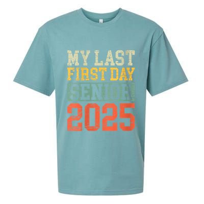 Bruh ItS My Last First Day Senior 2025 Back To School Funny Sueded Cloud Jersey T-Shirt