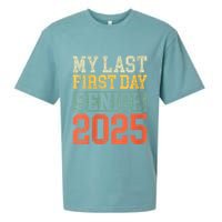 Bruh ItS My Last First Day Senior 2025 Back To School Funny Sueded Cloud Jersey T-Shirt