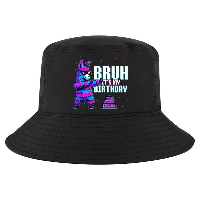 Bruh Its My Birthday Llama Pinata Family Party Bday Cool Comfort Performance Bucket Hat