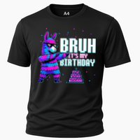 Bruh Its My Birthday Llama Pinata Family Party Bday Cooling Performance Crew T-Shirt