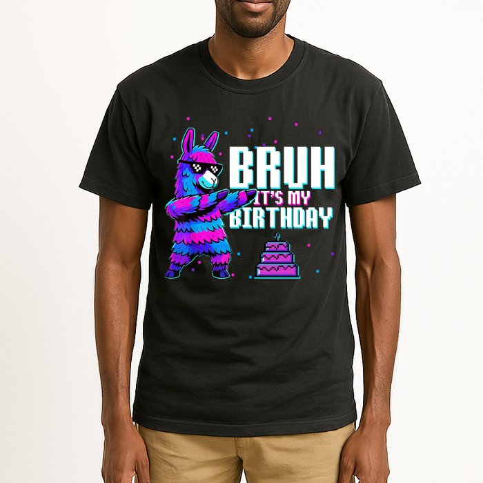Bruh Its My Birthday Llama Pinata Family Party Bday Tall T-Shirt