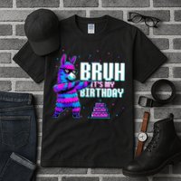 Bruh Its My Birthday Llama Pinata Family Party Bday Tall T-Shirt