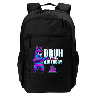 Bruh Its My Birthday Llama Pinata Family Party Bday Backpack