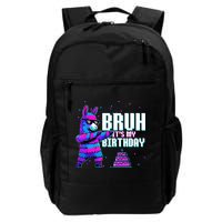 Bruh Its My Birthday Llama Pinata Family Party Bday Backpack