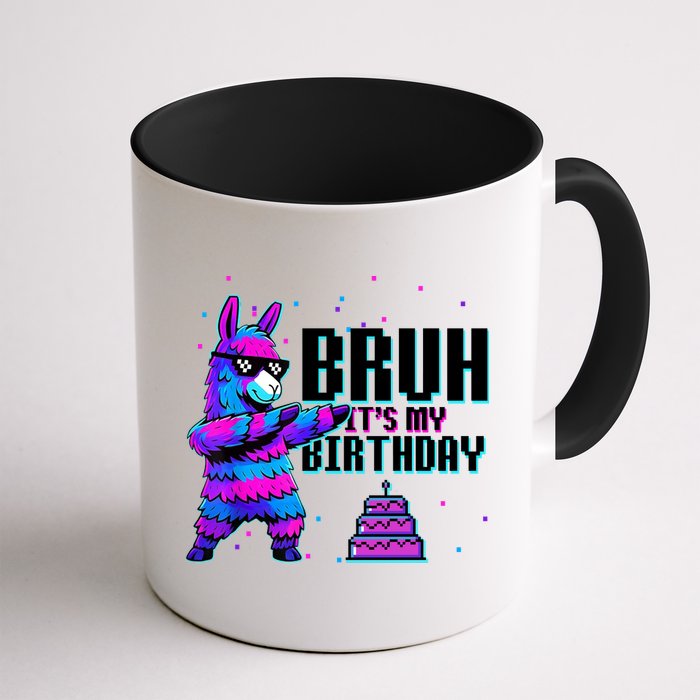 Bruh Its My Birthday Llama Pinata Family Party Bday Mug