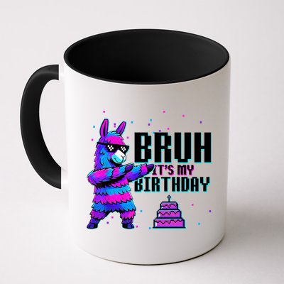 Bruh Its My Birthday Llama Pinata Family Party Bday Mug