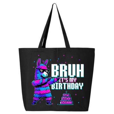 Bruh Its My Birthday Llama Pinata Family Party Bday 25L Jumbo Tote