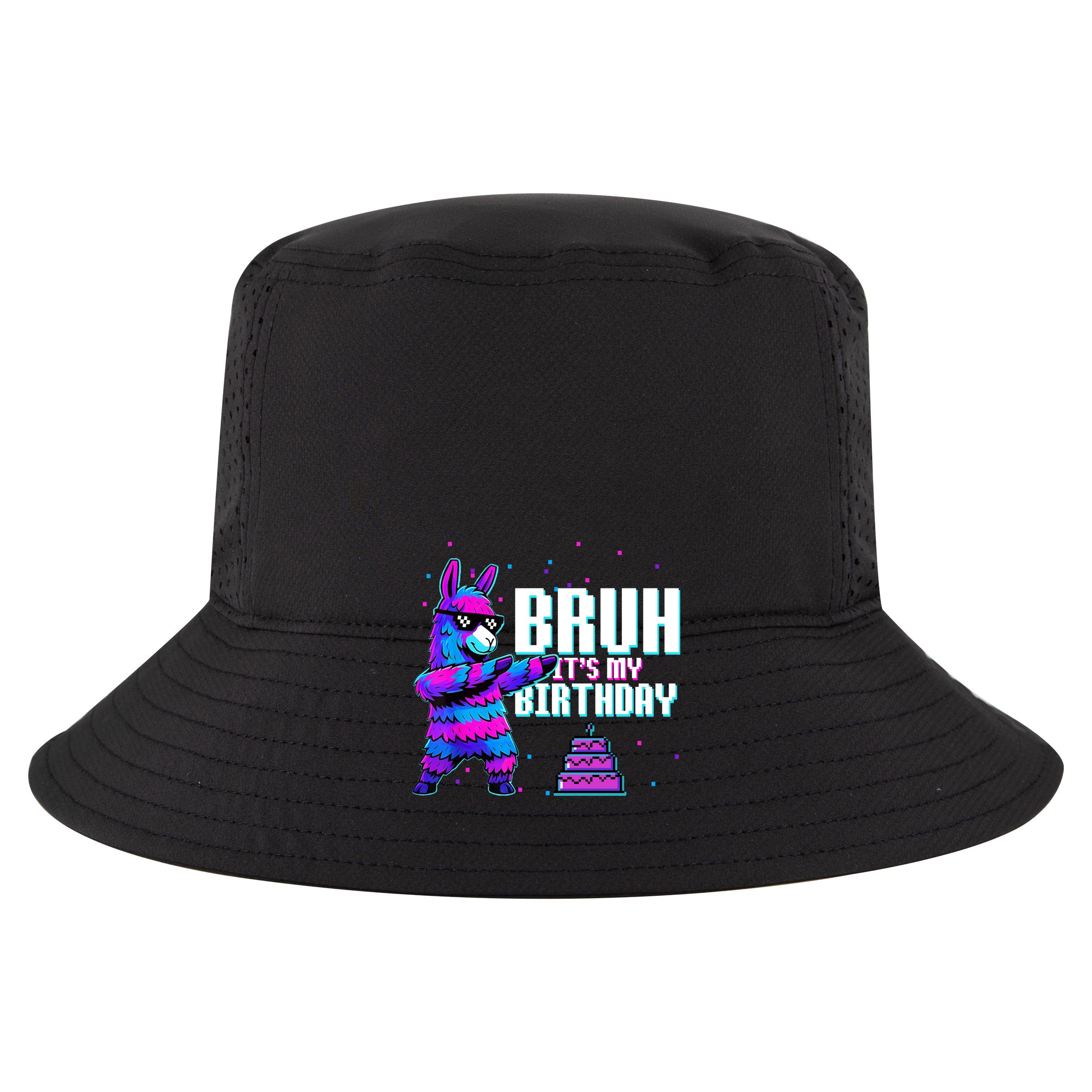 Bruh Its My Birthday Llama Pinata Family Party Bday Cotton Canvas Backpack