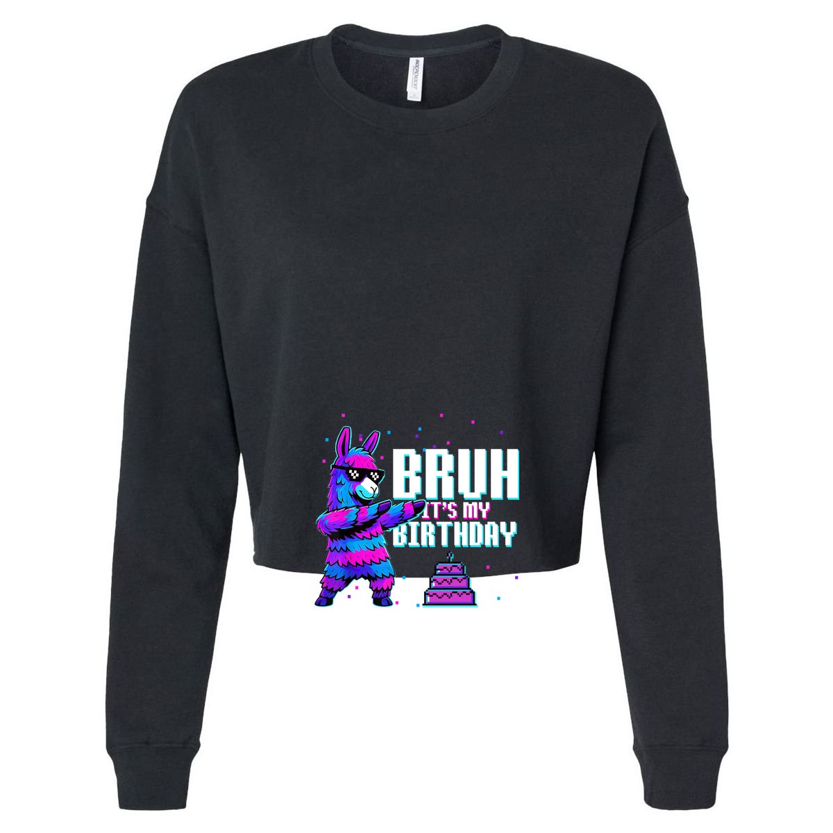 Bruh Its My Birthday Llama Pinata Family Party Bday Cotton Canvas Backpack