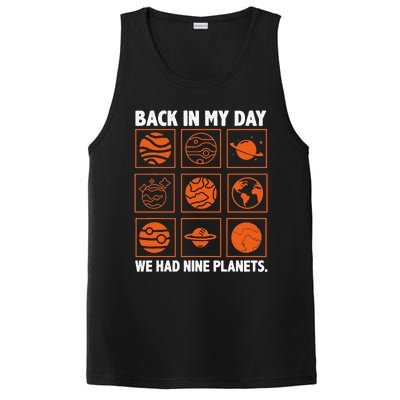 Back In My Day We Had Nine Planets Designs For Scientist PosiCharge Competitor Tank