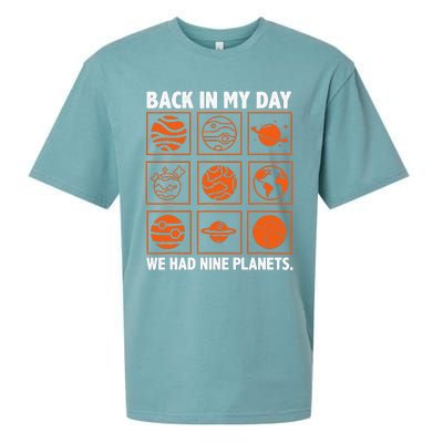 Back In My Day We Had Nine Planets Designs For Scientist Sueded Cloud Jersey T-Shirt