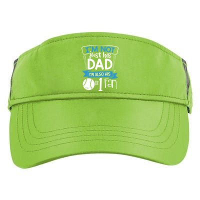 Baseball Im Not Just His Dad Im Also His Fan Gift Adult Drive Performance Visor