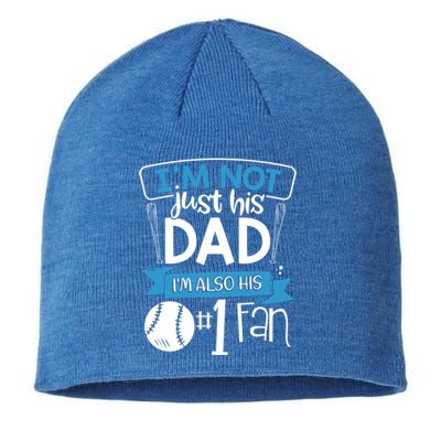 Baseball Im Not Just His Dad Im Also His Fan Gift Sustainable Beanie