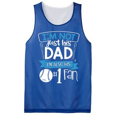 Baseball Im Not Just His Dad Im Also His Fan Gift Mesh Reversible Basketball Jersey Tank