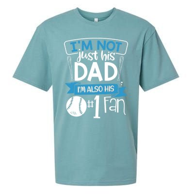 Baseball Im Not Just His Dad Im Also His Fan Gift Sueded Cloud Jersey T-Shirt