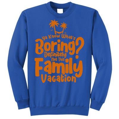 Boring Is Not This Family Vacation Holiday Family Vacation Gift Sweatshirt