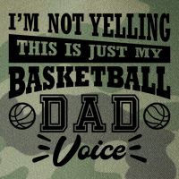 Basketball I'm Not Yelling This Is Just My Basketball Dad Voice Legacy Tie Dye Trucker Hat