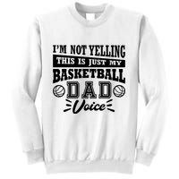Basketball I'm Not Yelling This Is Just My Basketball Dad Voice Sweatshirt