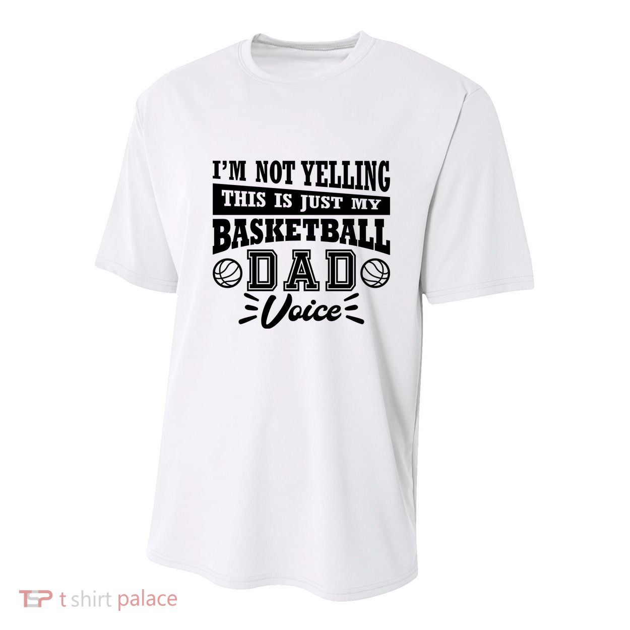 Basketball I'm Not Yelling This Is Just My Basketball Dad Voice Youth Performance Sprint T-Shirt