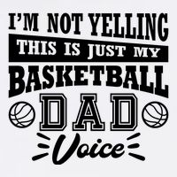 Basketball I'm Not Yelling This Is Just My Basketball Dad Voice Youth Performance Sprint T-Shirt