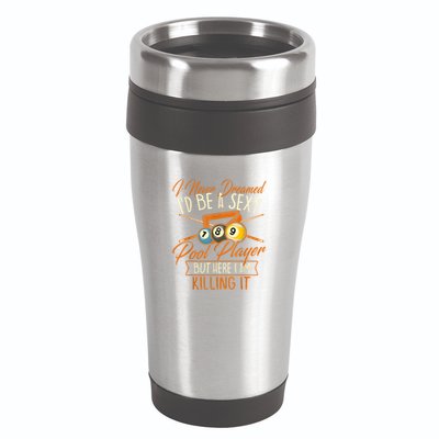 Billiards I Never Dreamed Id Be A Pool Player Snooker Gift 16oz Travel Tumbler