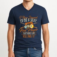 Billiards I Never Dreamed Id Be A Pool Player Snooker Gift V-Neck T-Shirt