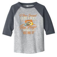 Billiards I Never Dreamed Id Be A Pool Player Snooker Gift Toddler Fine Jersey T-Shirt