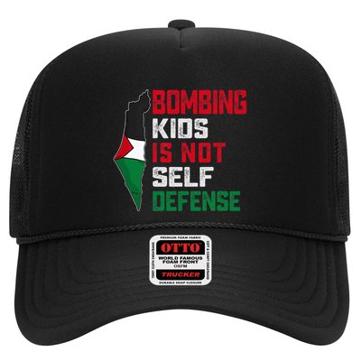 Bombing Is Not Self Defense Palestine Flag Trucker Hat