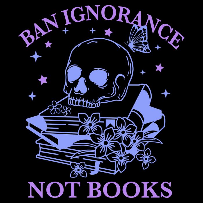 Ban Ignorance Not Books Flat Bill Trucker Hat