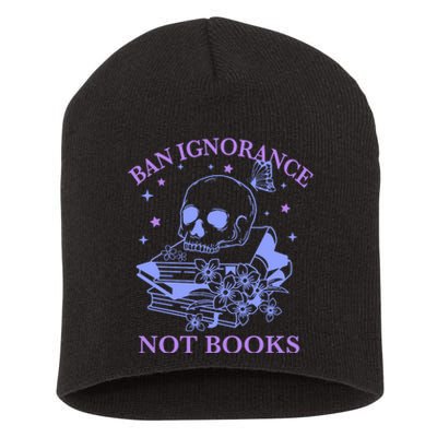 Ban Ignorance Not Books Short Acrylic Beanie