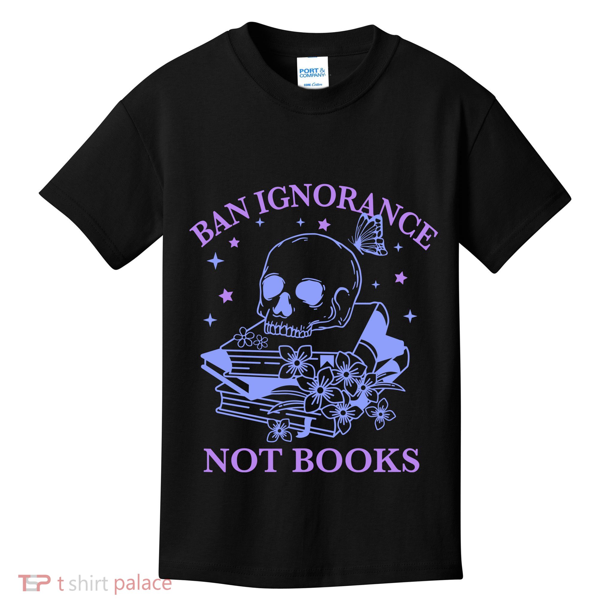 Ban Ignorance Not Books Kids T-Shirt