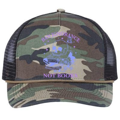 Ban Ignorance Not Books Retro Rope Trucker Hat Cap