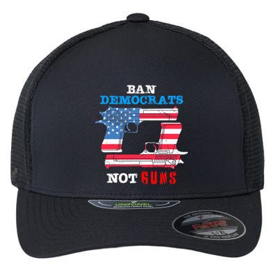Ban Idiots Not Guns 2nd Amendment Constitution Rights Flexfit Unipanel Trucker Cap