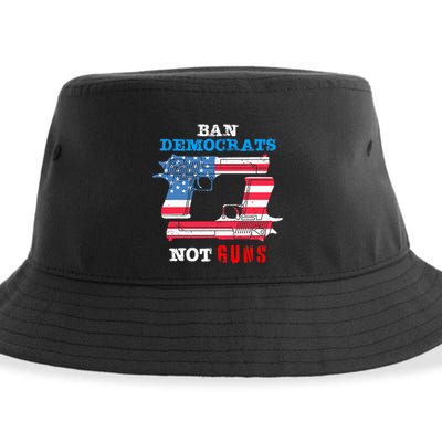 Ban Idiots Not Guns 2nd Amendment Constitution Rights Sustainable Bucket Hat