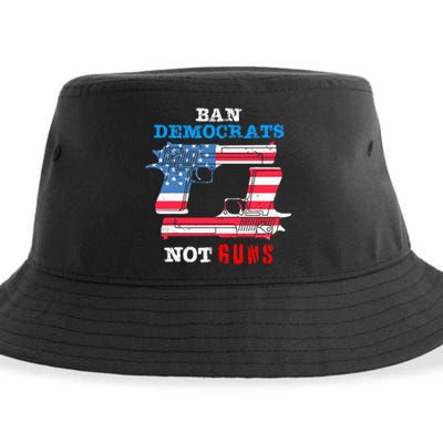 Ban Idiots Not Guns 2nd Amendment Constitution Rights Sustainable Bucket Hat