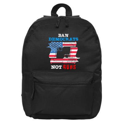 Ban Idiots Not Guns 2nd Amendment Constitution Rights 16 in Basic Backpack
