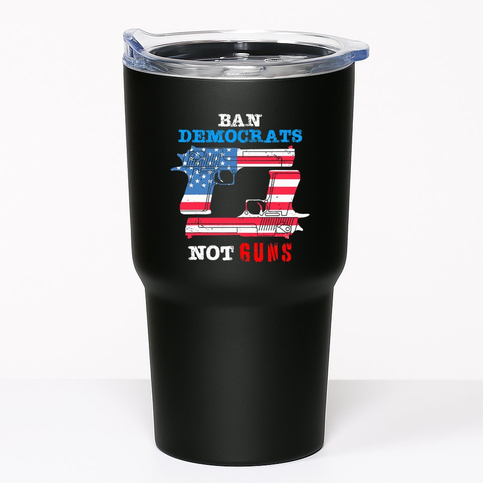 Ban Idiots Not Guns 2nd Amendment Constitution Rights Tumbler