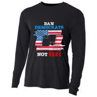 Ban Idiots Not Guns 2nd Amendment Constitution Rights Cooling Performance Long Sleeve Crew