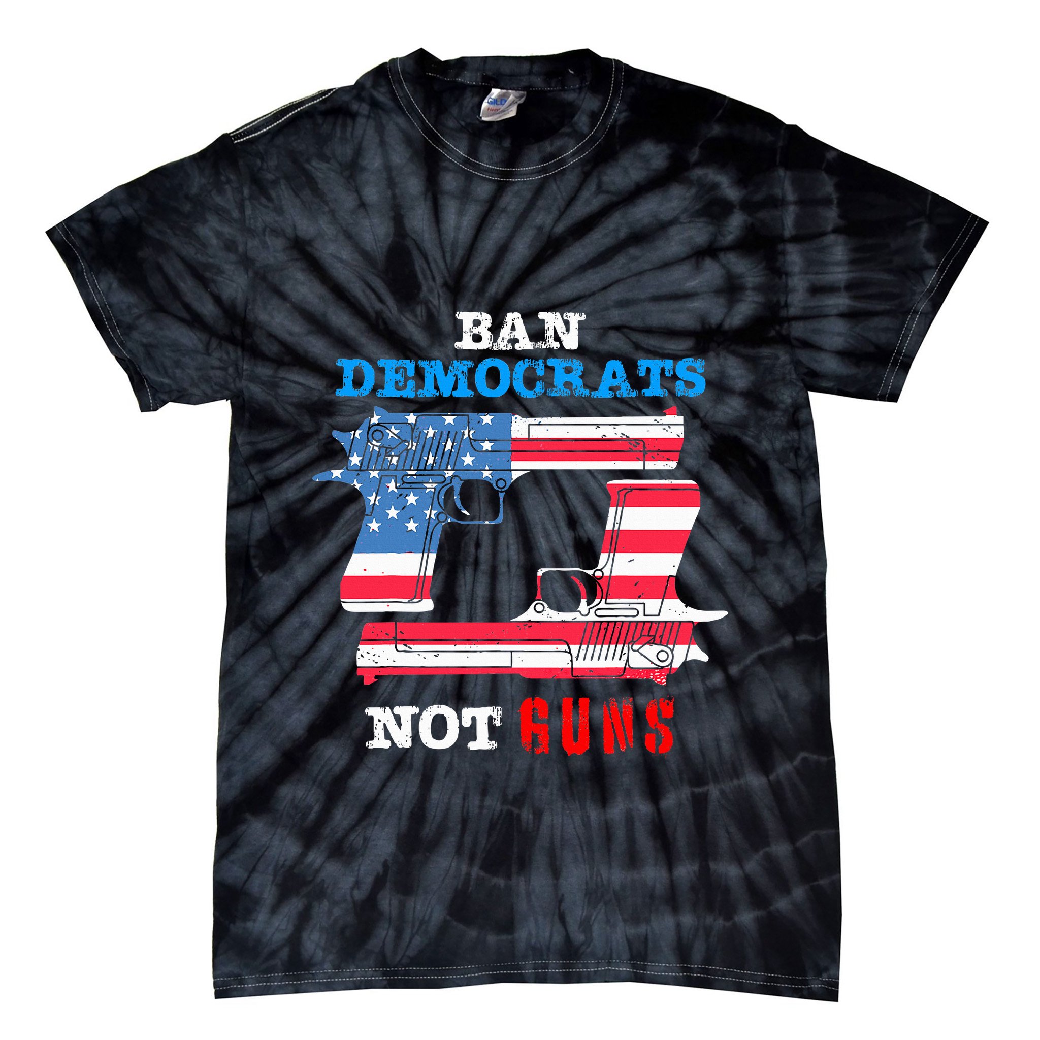Ban Idiots Not Guns 2nd Amendment Constitution Rights Tie-Dye T-Shirt