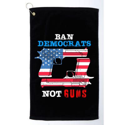Ban Idiots Not Guns 2nd Amendment Constitution Rights Golf Towel