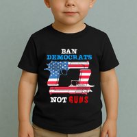 Ban Idiots Not Guns 2nd Amendment Constitution Rights Toddler T-Shirt