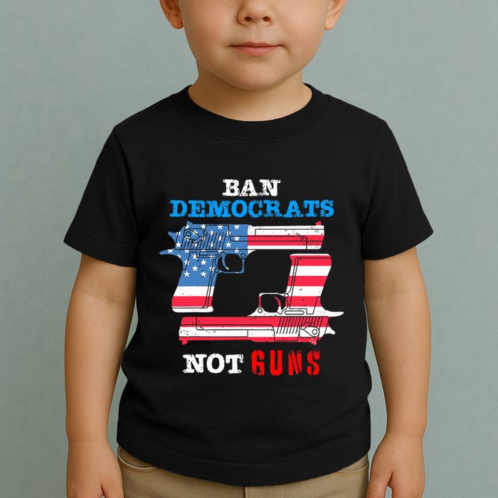 Ban Idiots Not Guns 2nd Amendment Constitution Rights Toddler T-Shirt