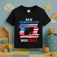 Ban Idiots Not Guns 2nd Amendment Constitution Rights Toddler T-Shirt