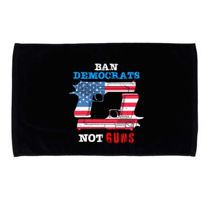 Ban Idiots Not Guns 2nd Amendment Constitution Rights Microfiber Hand Towel
