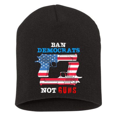 Ban Idiots Not Guns 2nd Amendment Constitution Rights Short Acrylic Beanie
