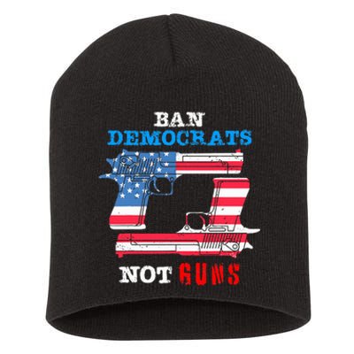 Ban Idiots Not Guns 2nd Amendment Constitution Rights Short Acrylic Beanie