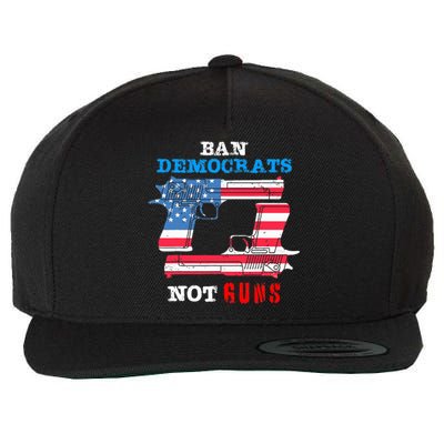 Ban Idiots Not Guns 2nd Amendment Constitution Rights Wool Snapback Cap