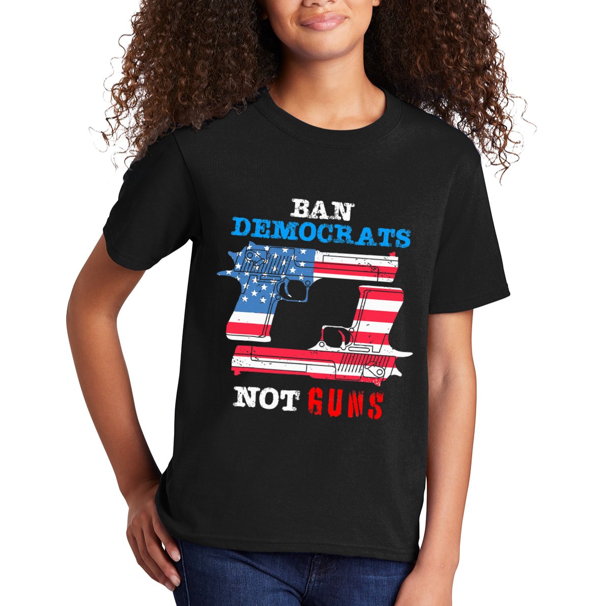 Ban Idiots Not Guns 2nd Amendment Constitution Rights Kids T-Shirt